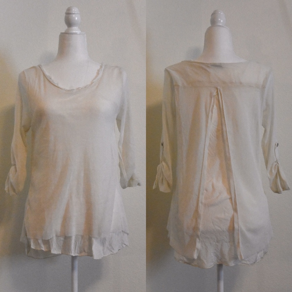 NINA KENDOSA Paris Dual Layer Flowing Top